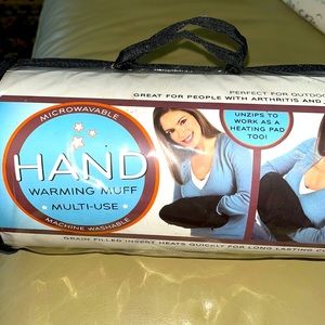 NWT! Hand Warming Multi-Use Muff. Grain filled insert for long lasting comfort